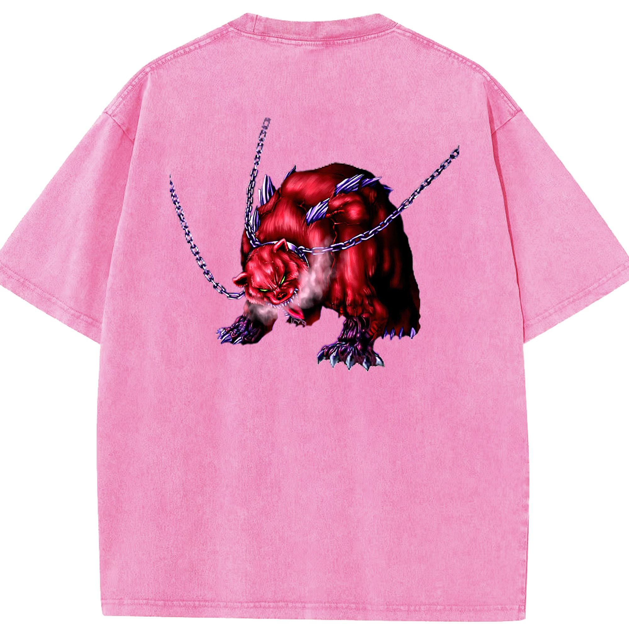 （画像用） 遊☆戯☆王 Yu-Gi-Oh! 綿100% ヴィンテージ風 半袖Tシャツ（背面プリント）